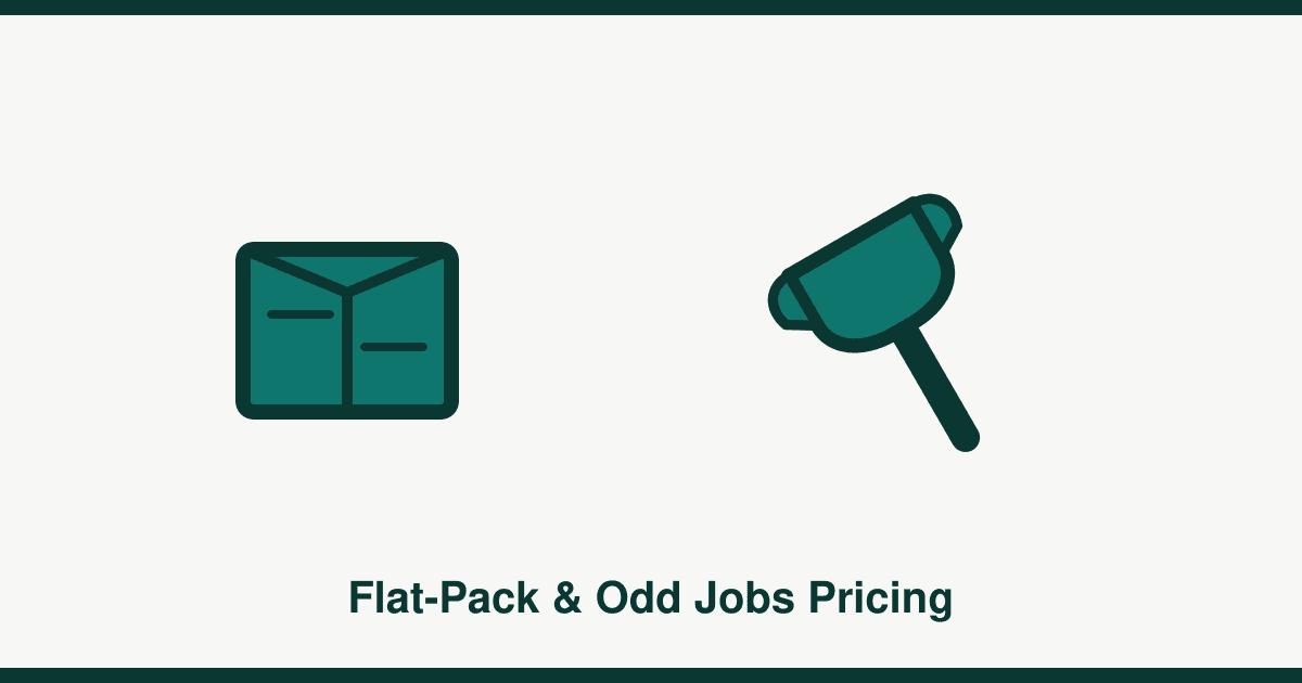 Flat-pack assembly and common odd-job prices