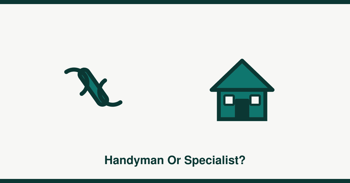 Handyman vs specialist tradesperson: when to call which