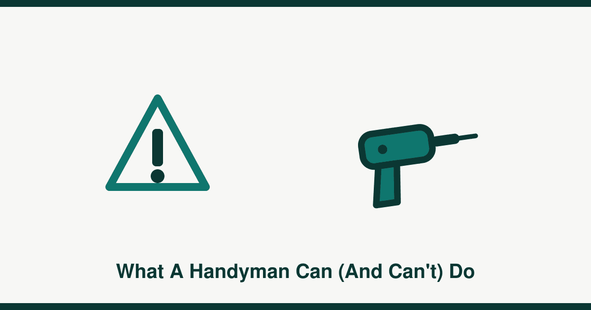 Jobs a handyman can and can't legally do in the UK