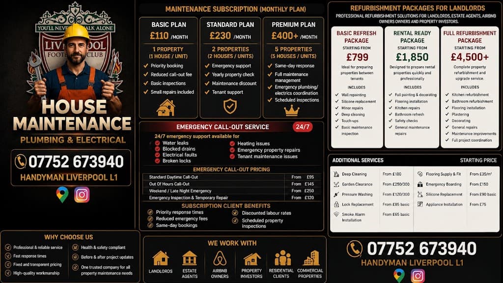 House Maintenance Liverpool L1