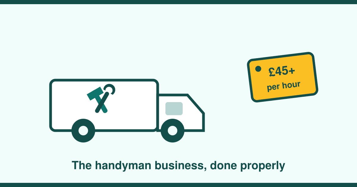 How to Start a Handyman Business in the UK: Insurance From £7 a Month, the Legal Limits — and Why £25 an Hour Is a Trap