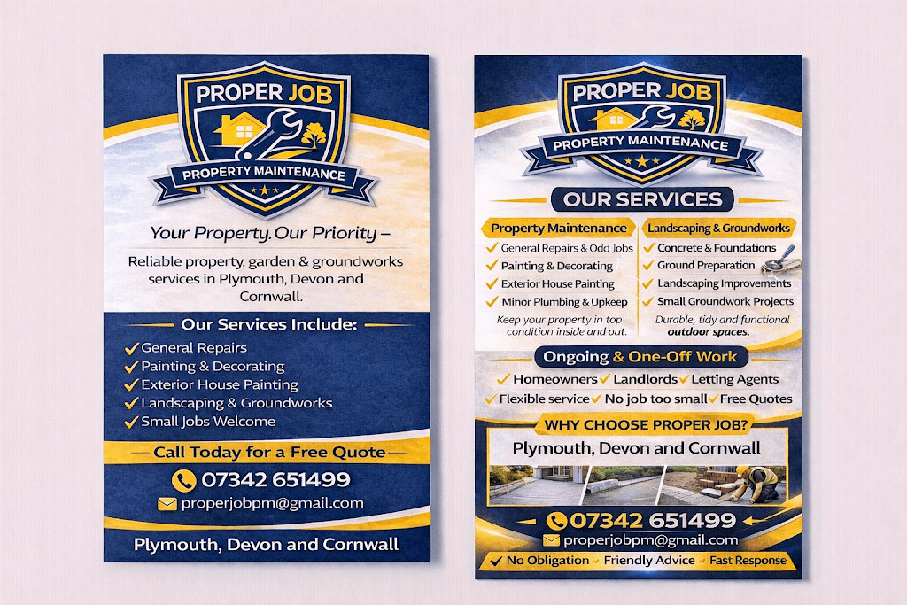 Proper Job Property Maintenance